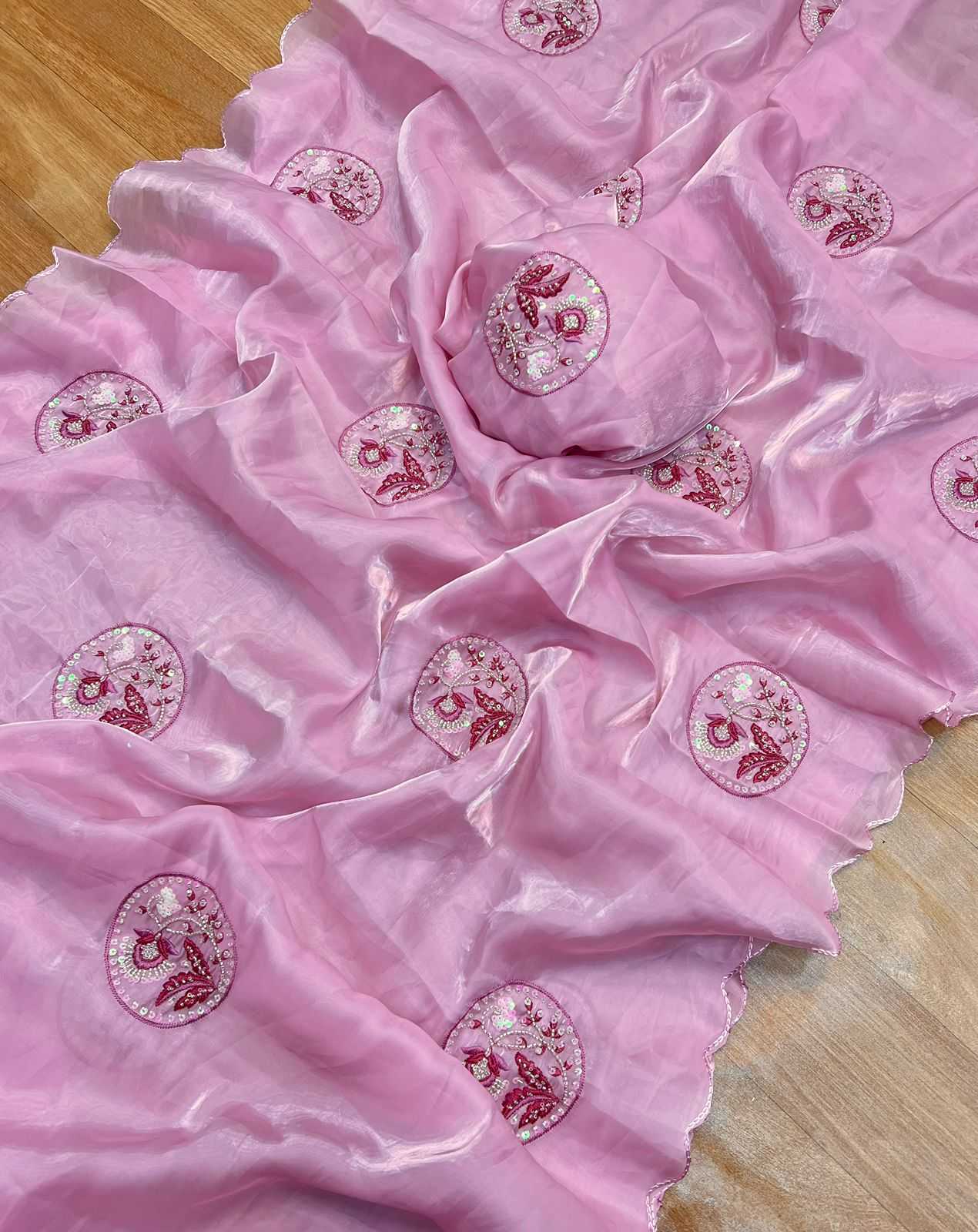 Ynf Jimmy Choo RIN198 Real Handworks Butta Sarees Wholesale Jimmy Choo Sarees Hand Work Sarees Butta Sarees Manufacturer