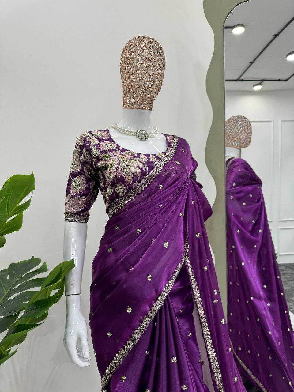 Ynf Jimmy Choo RIN216 poonam Sarees Wedding Collections Festive Collections Wholesale Jimmy Choo Sarees Embroidered Sarees Zari Sarees Manufacturer