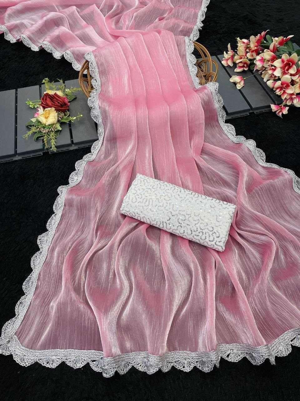 Ynf Jimmy Choo RIN216 Shreya Sarees Wedding Collections Festive Collections Wholesale Jimmy Choo Sarees Lace Border Sarees Sarees With Blouse Manufacturer