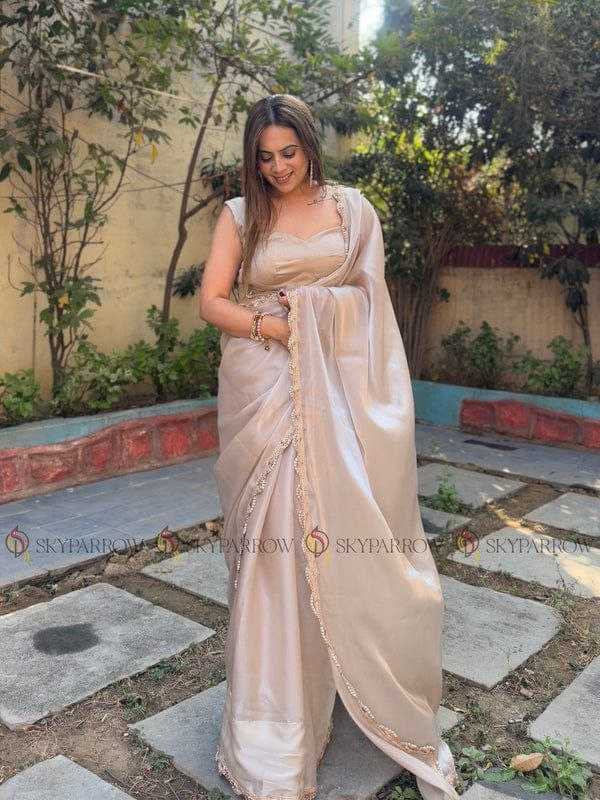 Ynf Jimmy Choo RIN216 sparrow Sarees Wedding Collections Festive Collections Wholesale Jimmy Choo Sarees Lace Border Sarees Sarees With Blouse Manufacturer