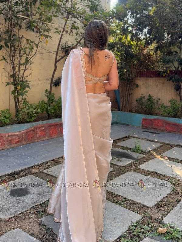 Ynf Jimmy Choo RIN216 sparrow Sarees Wedding Collections Festive Collections Wholesale Jimmy Choo Sarees Lace Border Sarees Sarees With Blouse Manufacturer