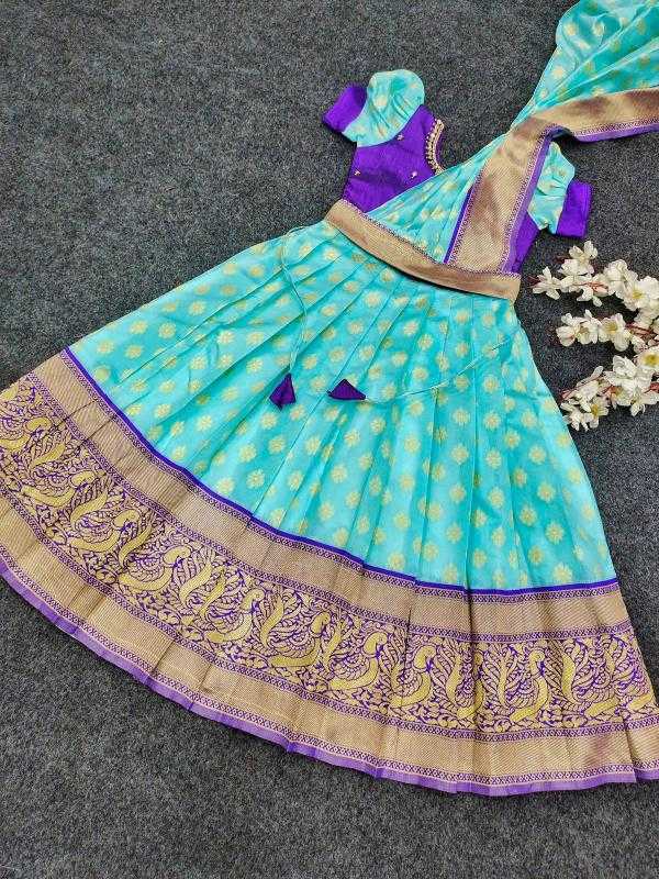 Ynf Kanjivaram Silk KESH493 maggam Kids Wear Wholesale Kids Gown Kids Ethnic Gowns Manufacturer