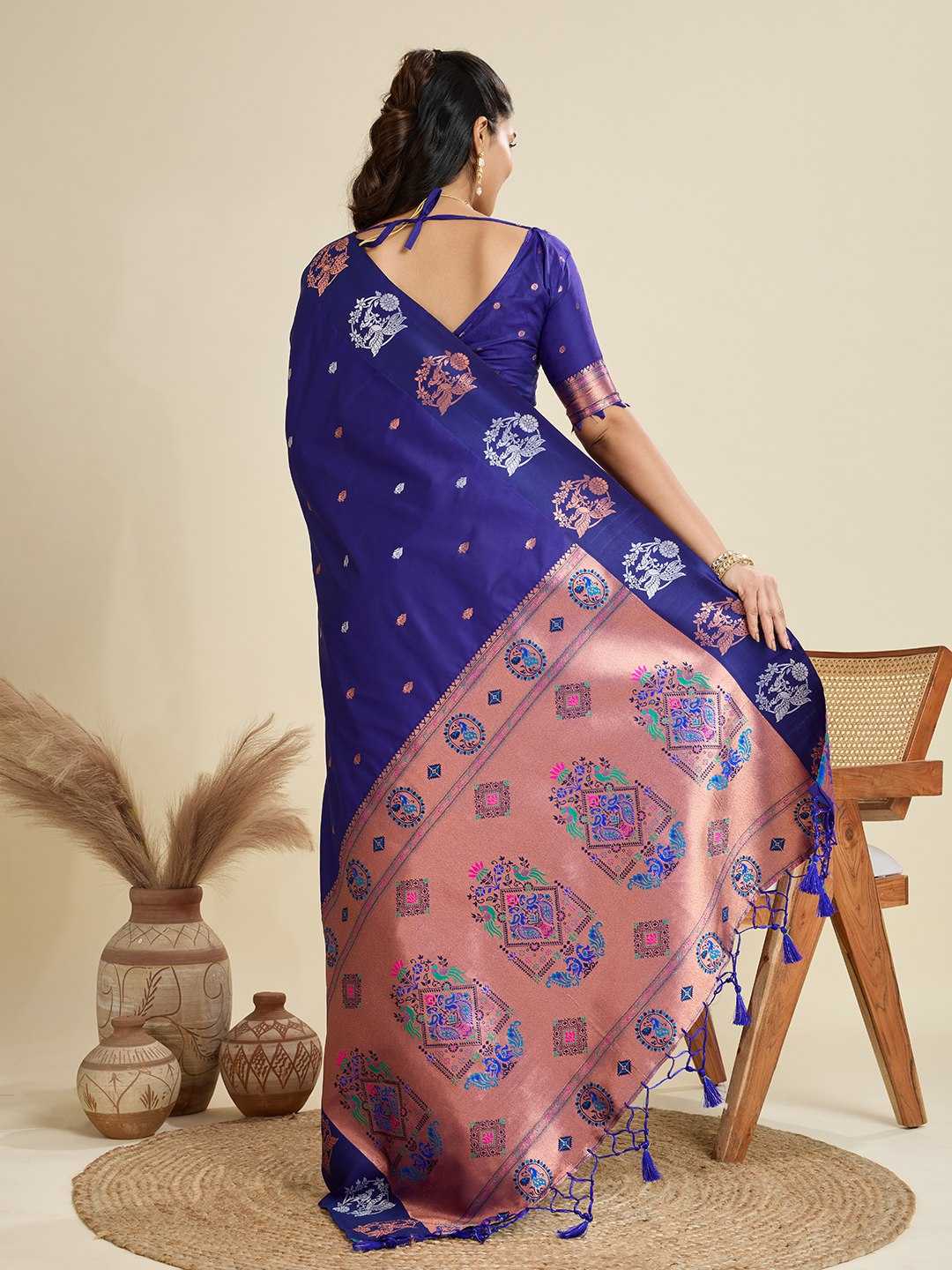 Ynf Kanjivaram Silk KESH505 BANARASI PAITHANI 6 Sarees Wholesale Designer Sarees Party Wear Sarees Fancy Sarees Manufacturer