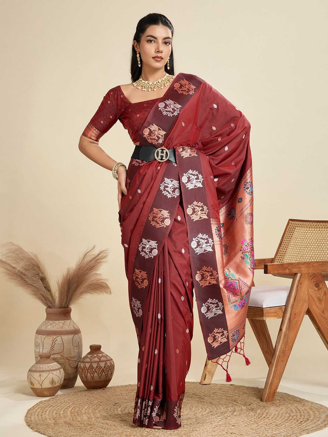 Ynf Kanjivaram Silk KESH505 BANARASI PAITHANI 6 Sarees Wholesale Designer Sarees Party Wear Sarees Fancy Sarees Manufacturer