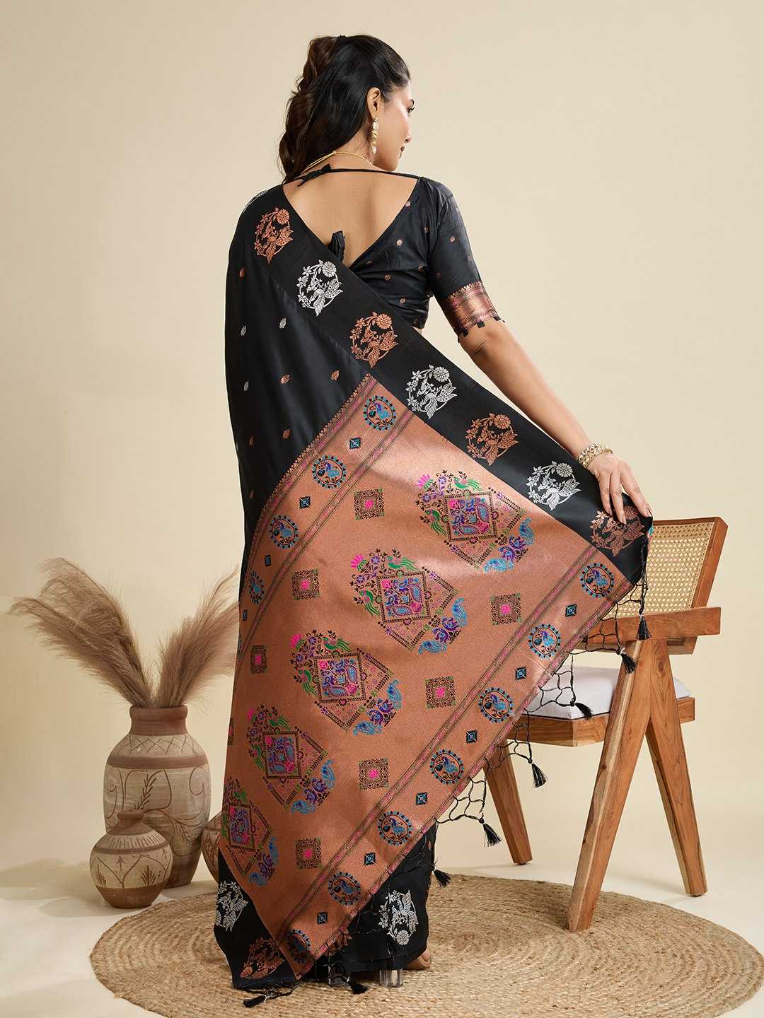 Ynf Kanjivaram Silk KESH505 BANARASI PAITHANI 6 Sarees Wholesale Designer Sarees Party Wear Sarees Fancy Sarees Manufacturer