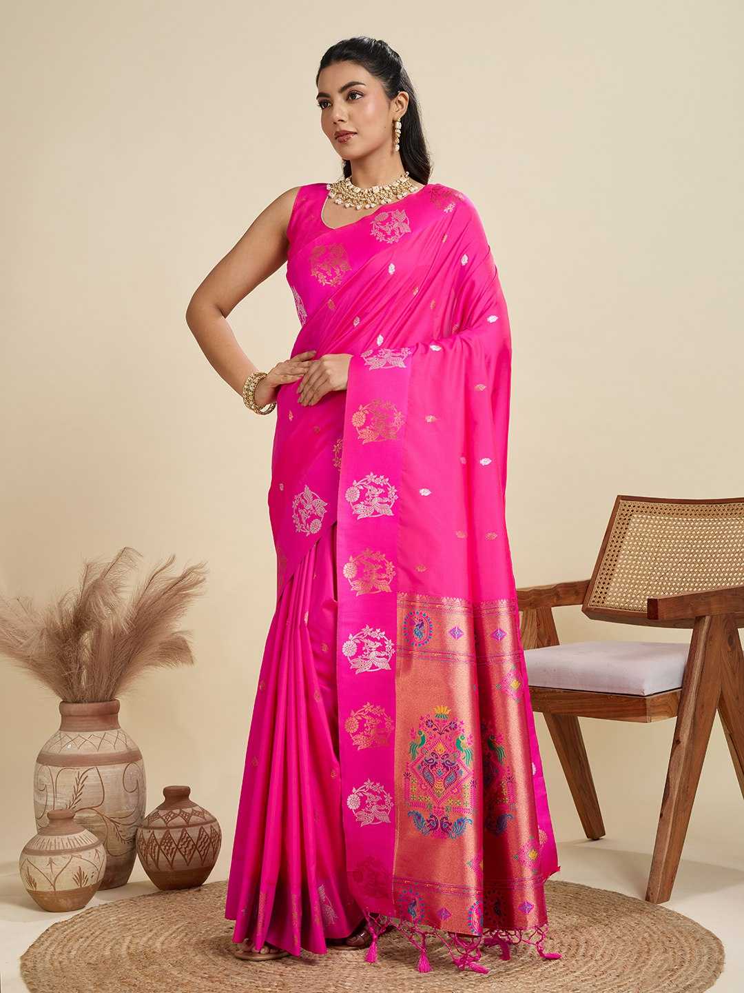 Ynf Kanjivaram Silk KESH505 BANARASI PAITHANI 6 Sarees Wholesale Designer Sarees Party Wear Sarees Fancy Sarees Manufacturer