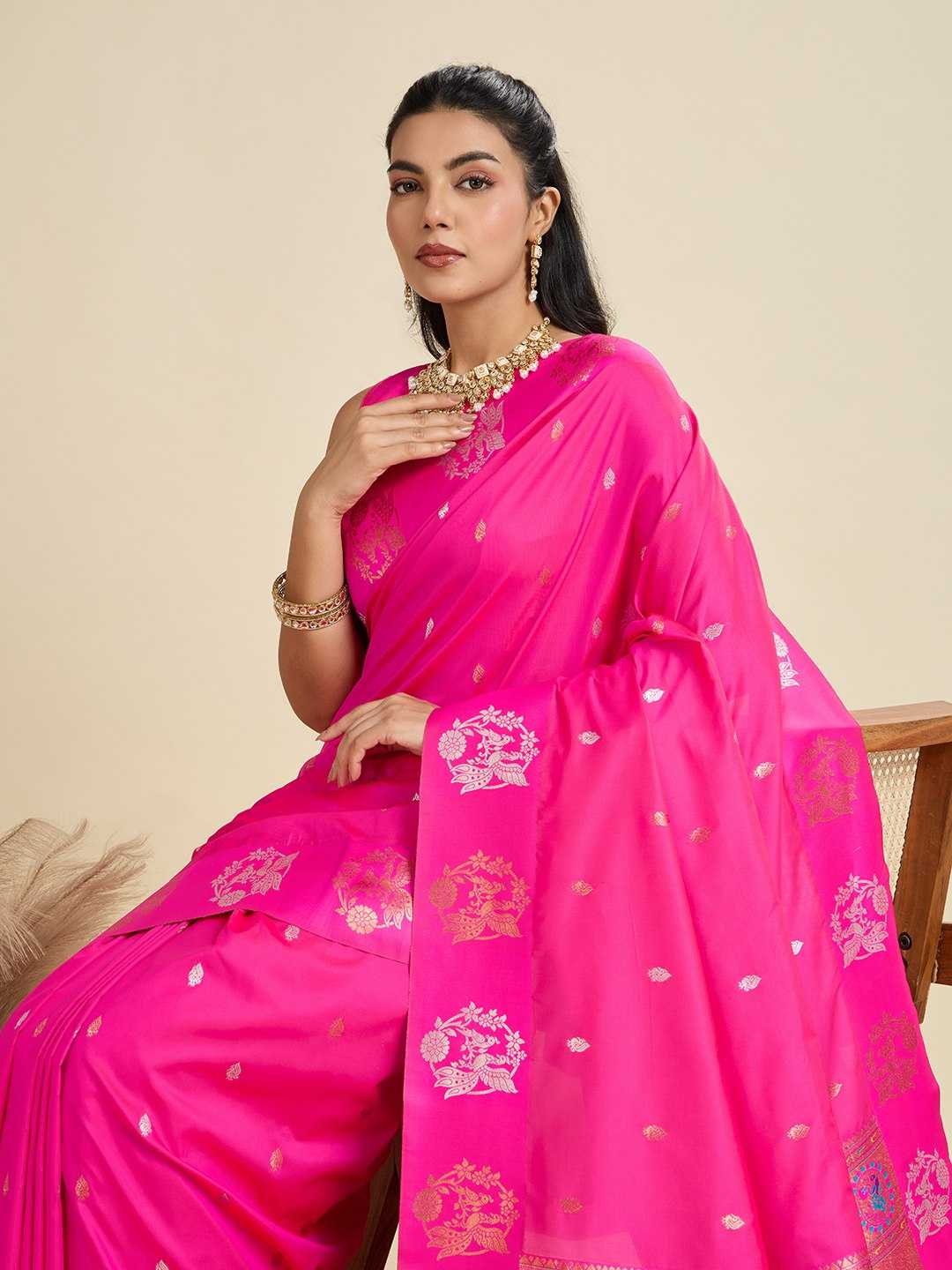 Ynf Kanjivaram Silk KESH505 BANARASI PAITHANI 6 Sarees Wholesale Designer Sarees Party Wear Sarees Fancy Sarees Manufacturer