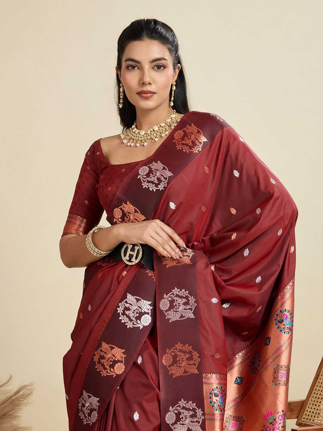 Ynf Kanjivaram Silk KESH505 BANARASI PAITHANI 6 Sarees Wholesale Designer Sarees Party Wear Sarees Fancy Sarees Manufacturer