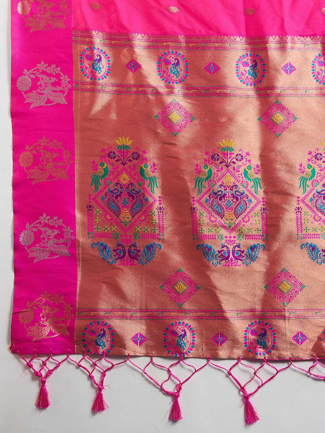 Ynf Kanjivaram Silk KESH505 BANARASI PAITHANI 6 Sarees Wholesale Designer Sarees Party Wear Sarees Fancy Sarees Manufacturer