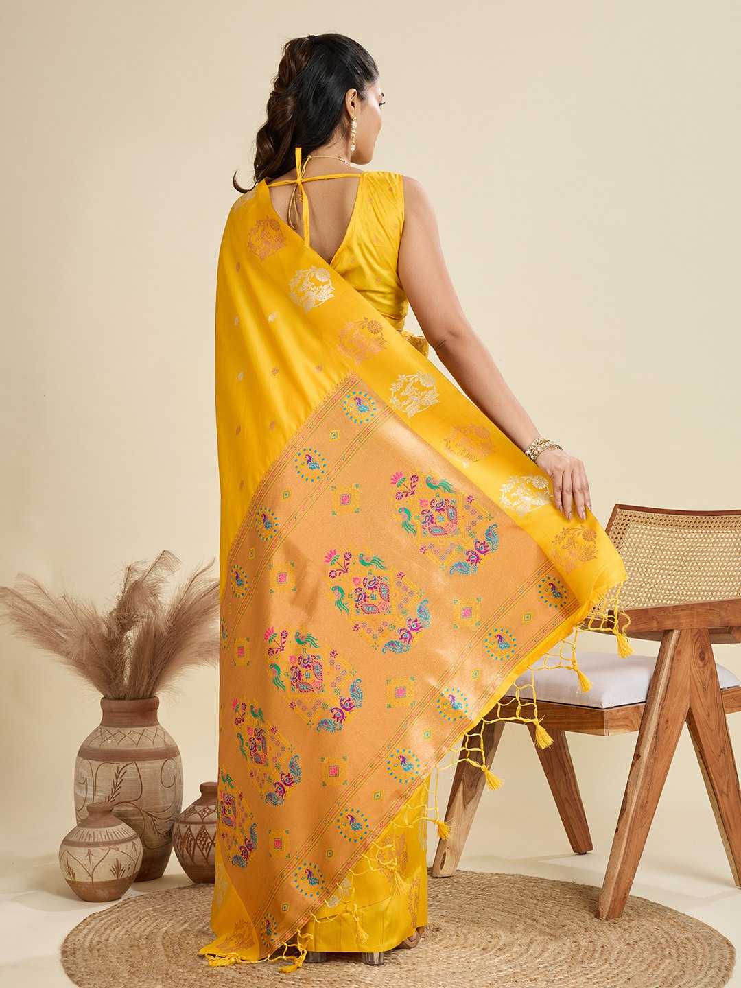 Ynf Kanjivaram Silk KESH505 BANARASI PAITHANI 6 Sarees Wholesale Designer Sarees Party Wear Sarees Fancy Sarees Manufacturer