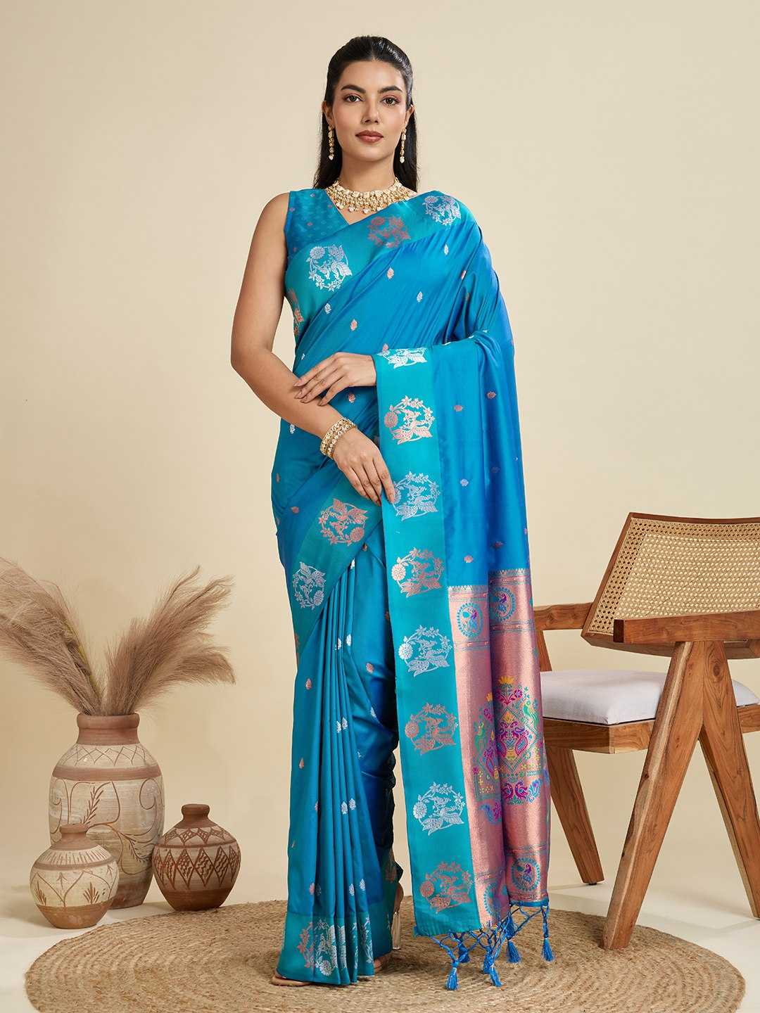 Ynf Kanjivaram Silk KESH505 BANARASI PAITHANI 6 Sarees Wholesale Designer Sarees Party Wear Sarees Fancy Sarees Manufacturer