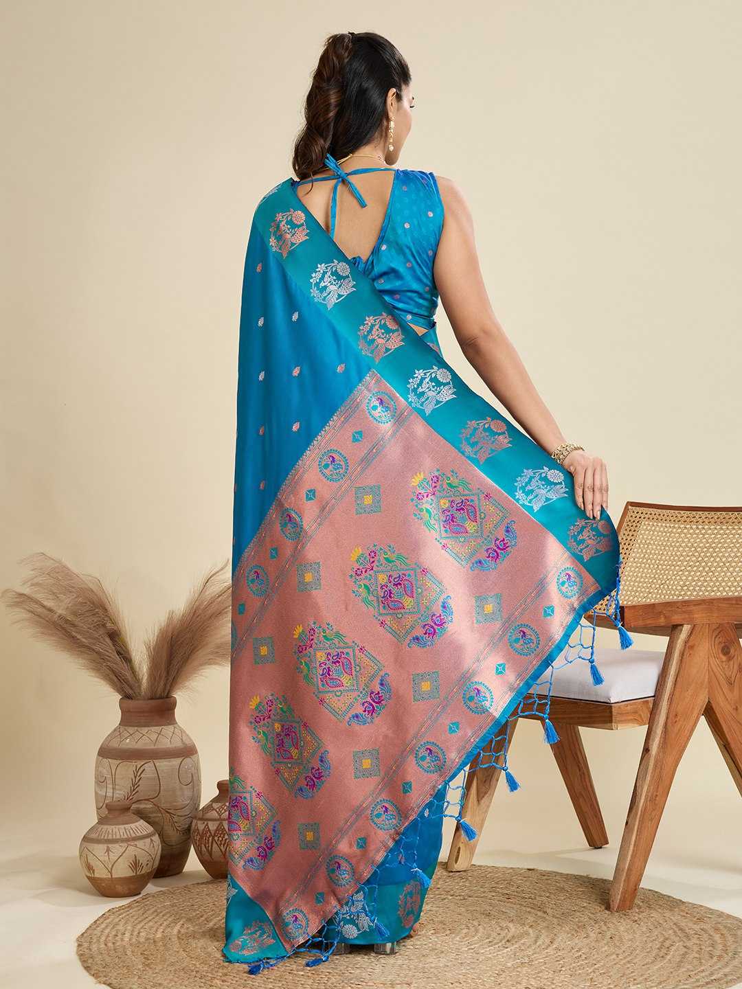 Ynf Kanjivaram Silk KESH505 BANARASI PAITHANI 6 Sarees Wholesale Designer Sarees Party Wear Sarees Fancy Sarees Manufacturer
