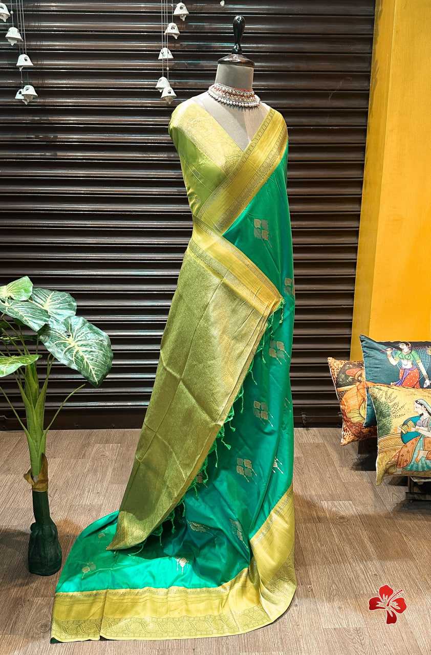 Ynf Kanjivaram Silk KESH505 KANCHI BORDER 102 Sarees Wedding Collections Festive Collections Wholesale Kanchipuram Sarees Zari Border Sarees Sarees With Blouse Manufacturer