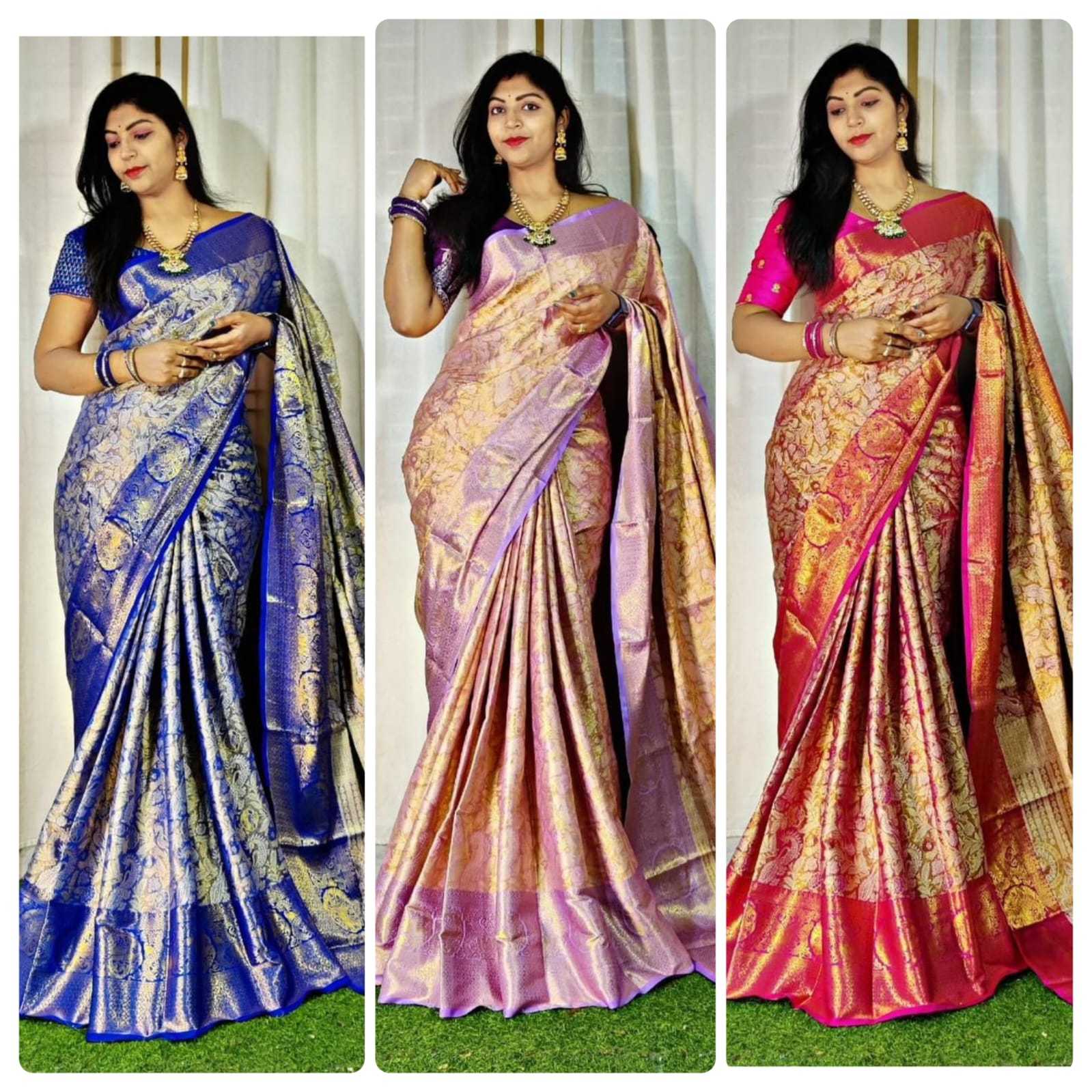 Ynf Kanjivaram Silk RIN209 ST-Vol-01 Silk Sarees Wholesale Handloom Sarees Kanjivaram Silk Sarees Zari Border Silk Sarees Manufacturer