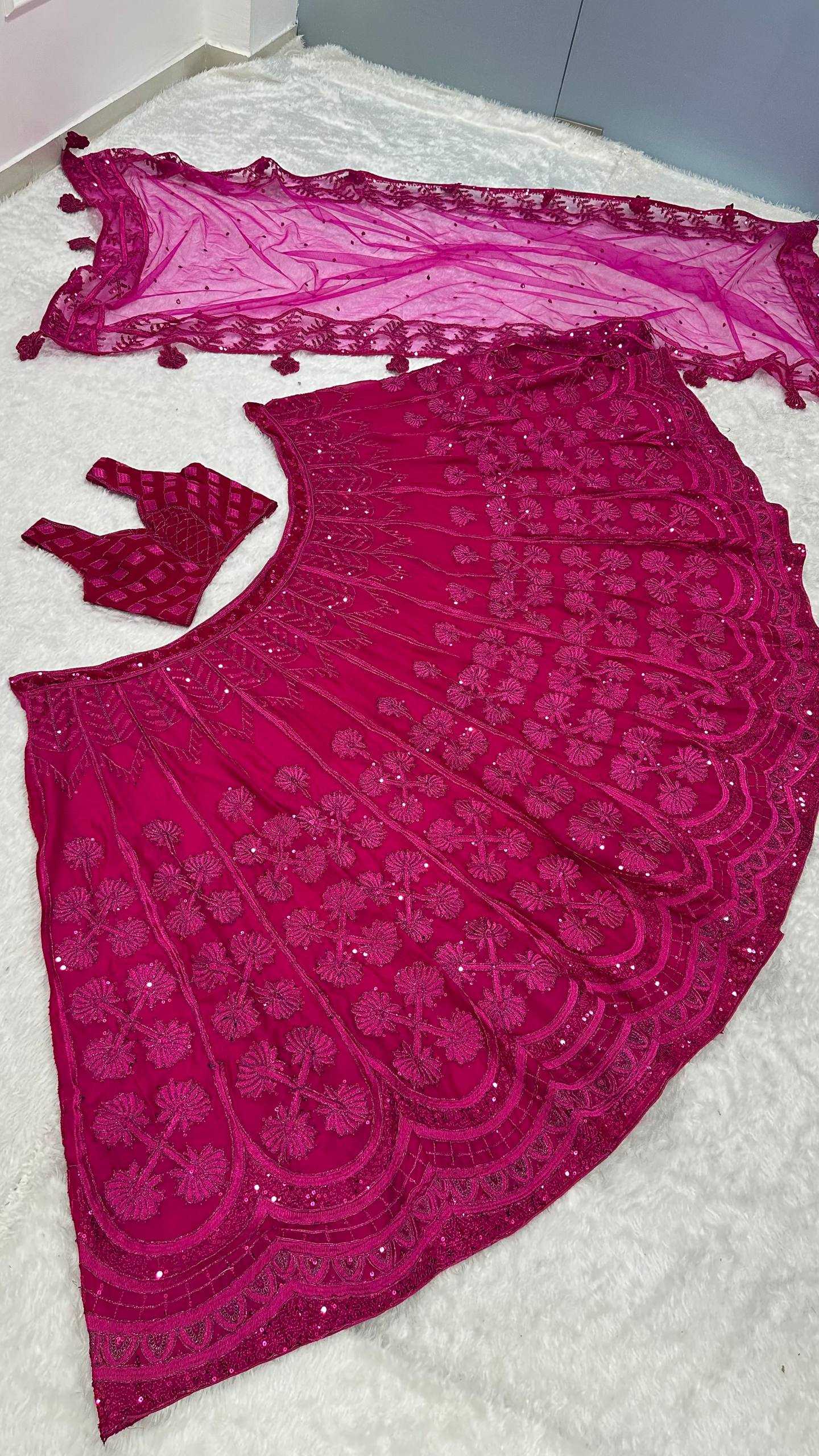 Ynf Kasturi Silk RIN213 H88 Lehengas Wholesale Sequins Lehenga Manufacturer