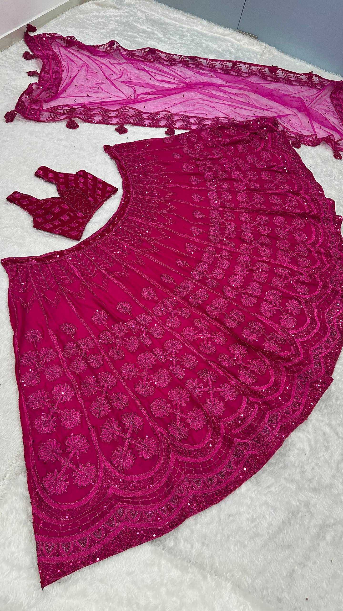 Ynf Kasturi Silk RIN213 H88 Lehengas Wholesale Sequins Lehenga Manufacturer