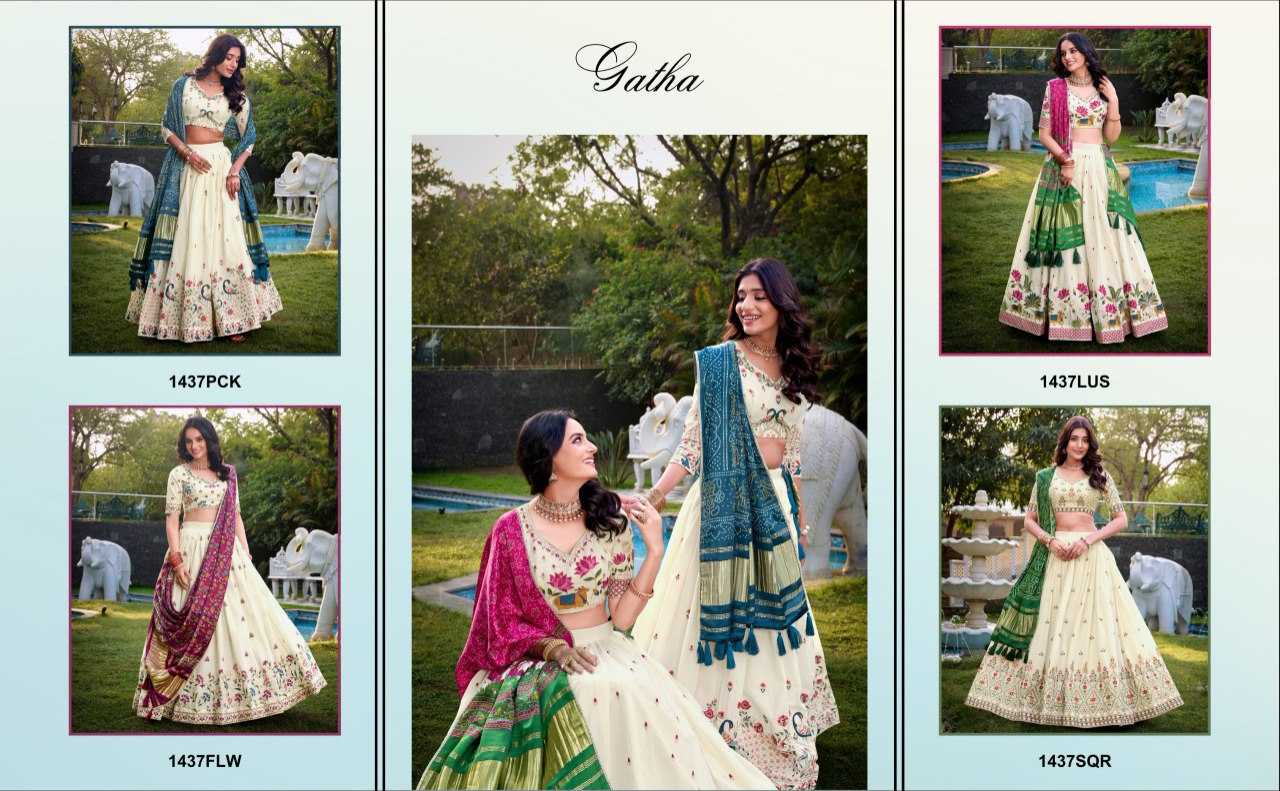 Ynf Khadi Cotton KESH134 1437 Lehengas Wholesale Fancy Lehenga Embroidered Lehenga Thread Work Lehenga Sequins Lehenga Manufacturer