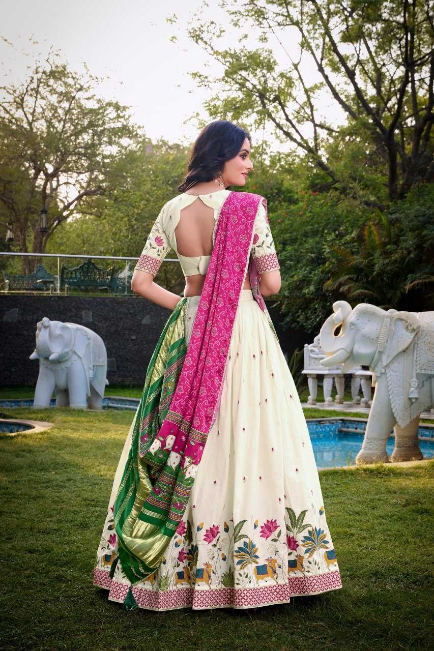 Ynf Khadi Cotton KESH134 1437 Lehengas Wholesale Fancy Lehenga Embroidered Lehenga Thread Work Lehenga Sequins Lehenga Manufacturer