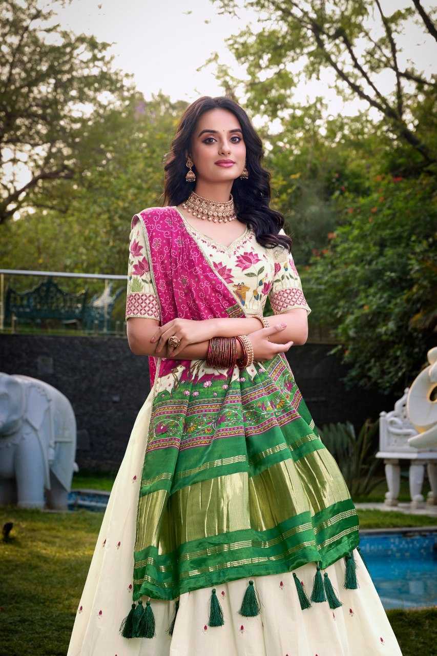 Ynf Khadi Cotton KESH134 1437 Lehengas Wholesale Fancy Lehenga Embroidered Lehenga Thread Work Lehenga Sequins Lehenga Manufacturer