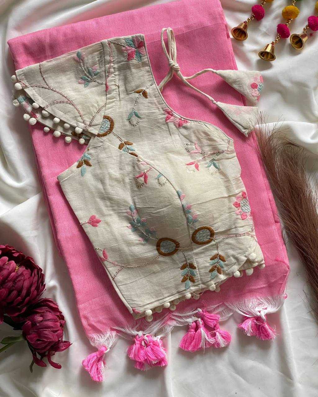 Ynf Khadi Cotton KESH388 LK01 Sarees Wedding Collections Festive Collections Wholesale Cotton Sarees Casual Sarees Sarees With Blouse Manufacturer
