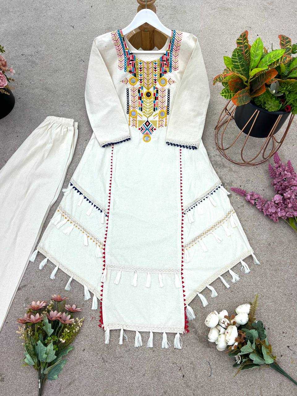 Ynf Khadi Cotton KESH499 867 Western Wears Festive Collections Wholesale Co-ord Set Rakhi Collections Manufacturer