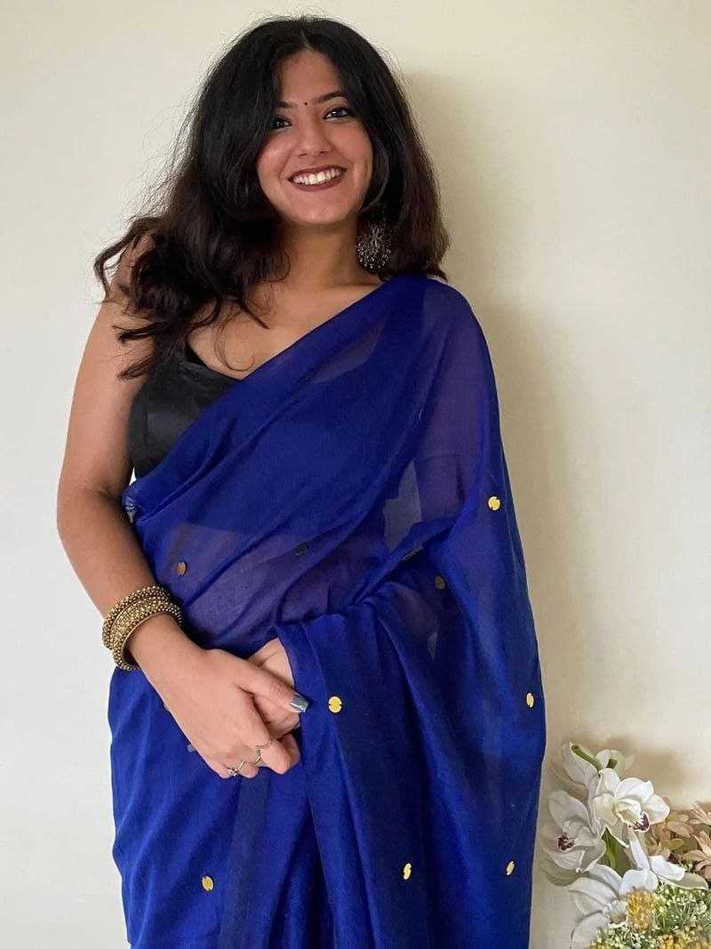 Ynf Khadi Cotton RIN216 Monalisa Sarees Wholesale Fancy Sarees Mirror Work Saree Manufacturer