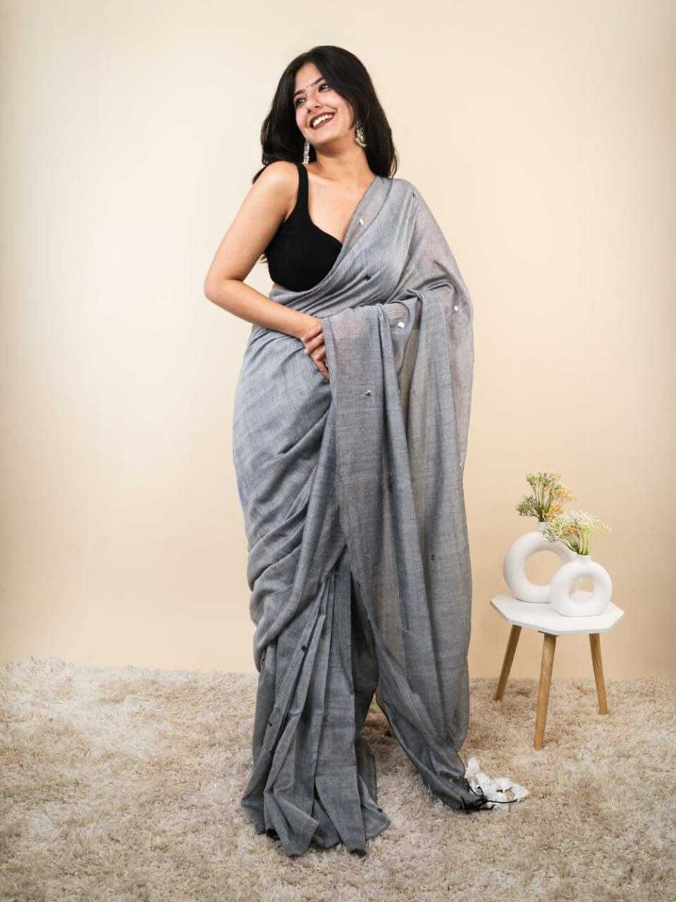 Ynf Khadi Cotton RIN216 Monalisa Sarees Wholesale Fancy Sarees Mirror Work Saree Manufacturer