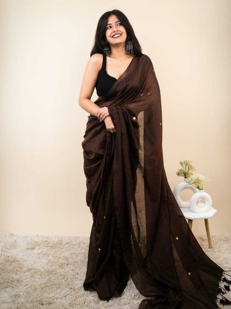 Ynf Khadi Cotton RIN216 Monalisa Sarees Wholesale Fancy Sarees Mirror Work Saree Manufacturer