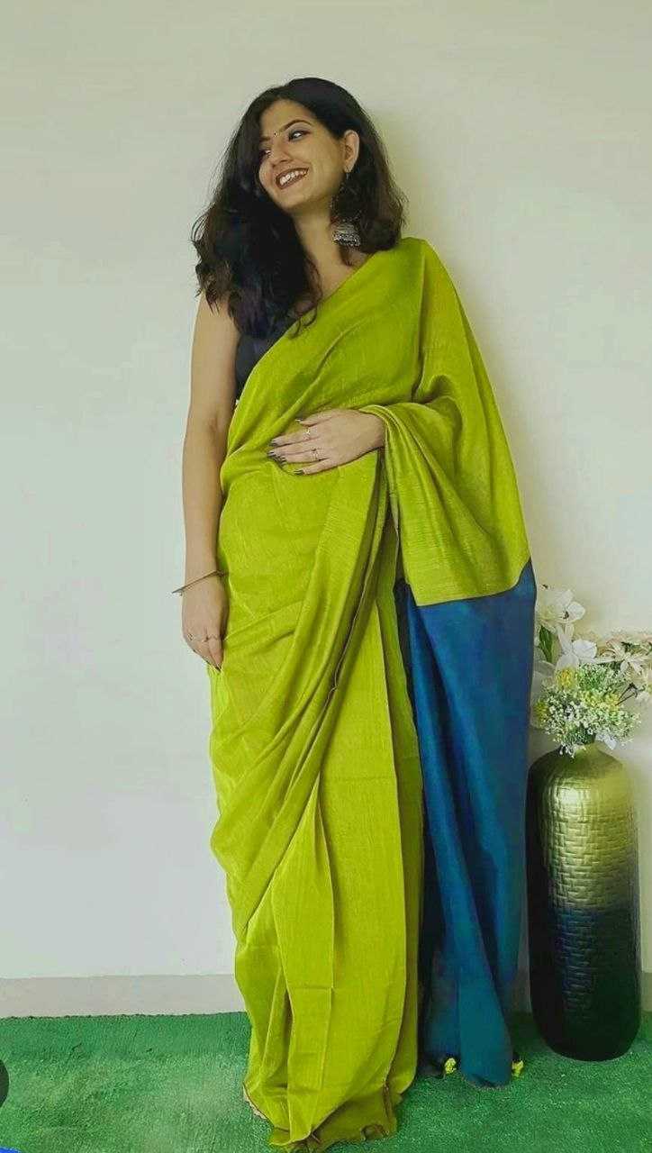 Ynf Khadi Cotton RIN216 pyor khadi cotton Contrast Sarees Wholesale Ladies Sarees Cotton Sarees Office Wear Sarees Manufacturer