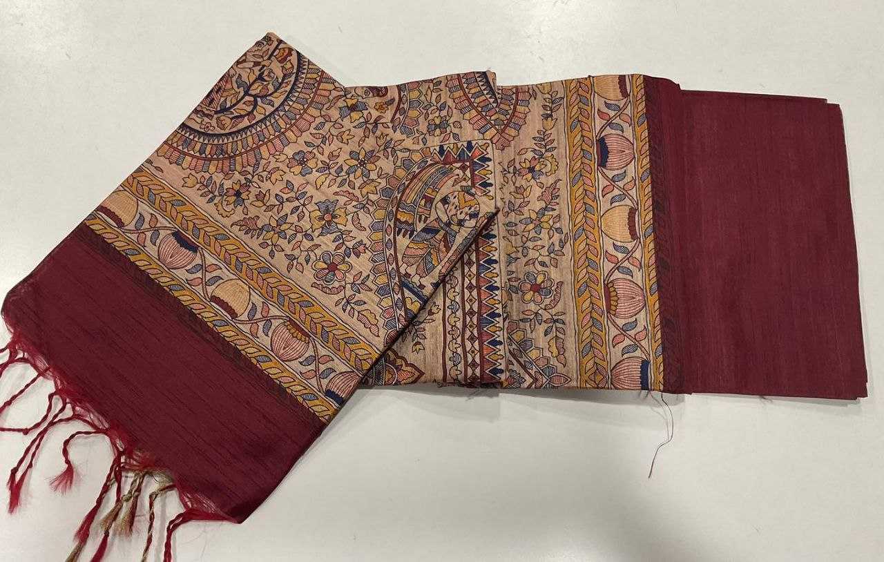 Ynf Khadi KESH532 MULLAI TUSSAR 101 Silk Sarees Wholesale Khadi Silk Sarees Printed Silk Saree Fancy Printed Silk Sarees Manufacturer