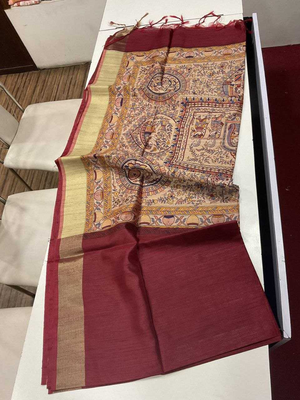 Ynf Khadi KESH532 MULLAI TUSSAR 101 Silk Sarees Wholesale Khadi Silk Sarees Printed Silk Saree Fancy Printed Silk Sarees Manufacturer
