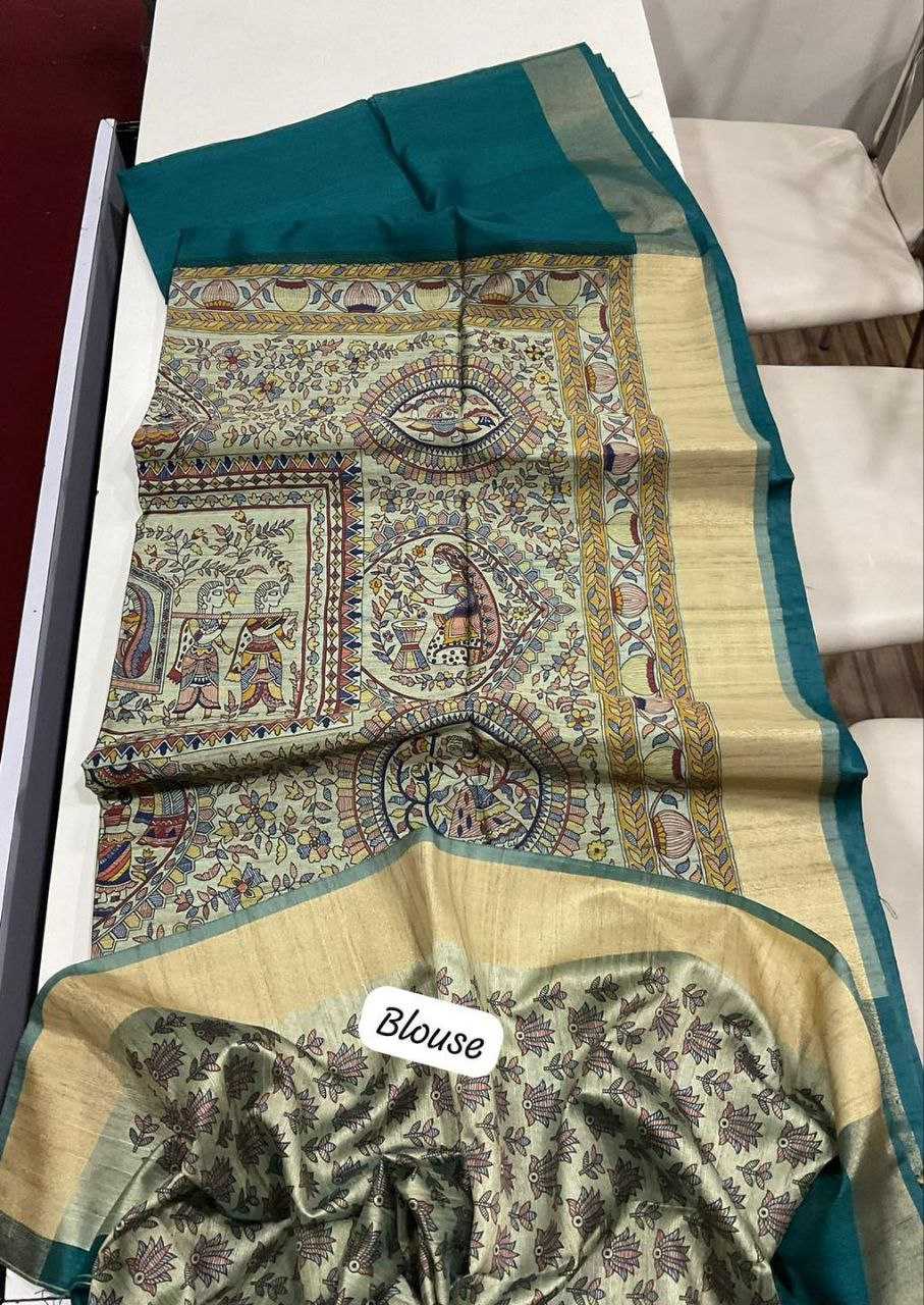 Ynf Khadi KESH532 MULLAI TUSSAR 101 Silk Sarees Wholesale Khadi Silk Sarees Printed Silk Saree Fancy Printed Silk Sarees Manufacturer