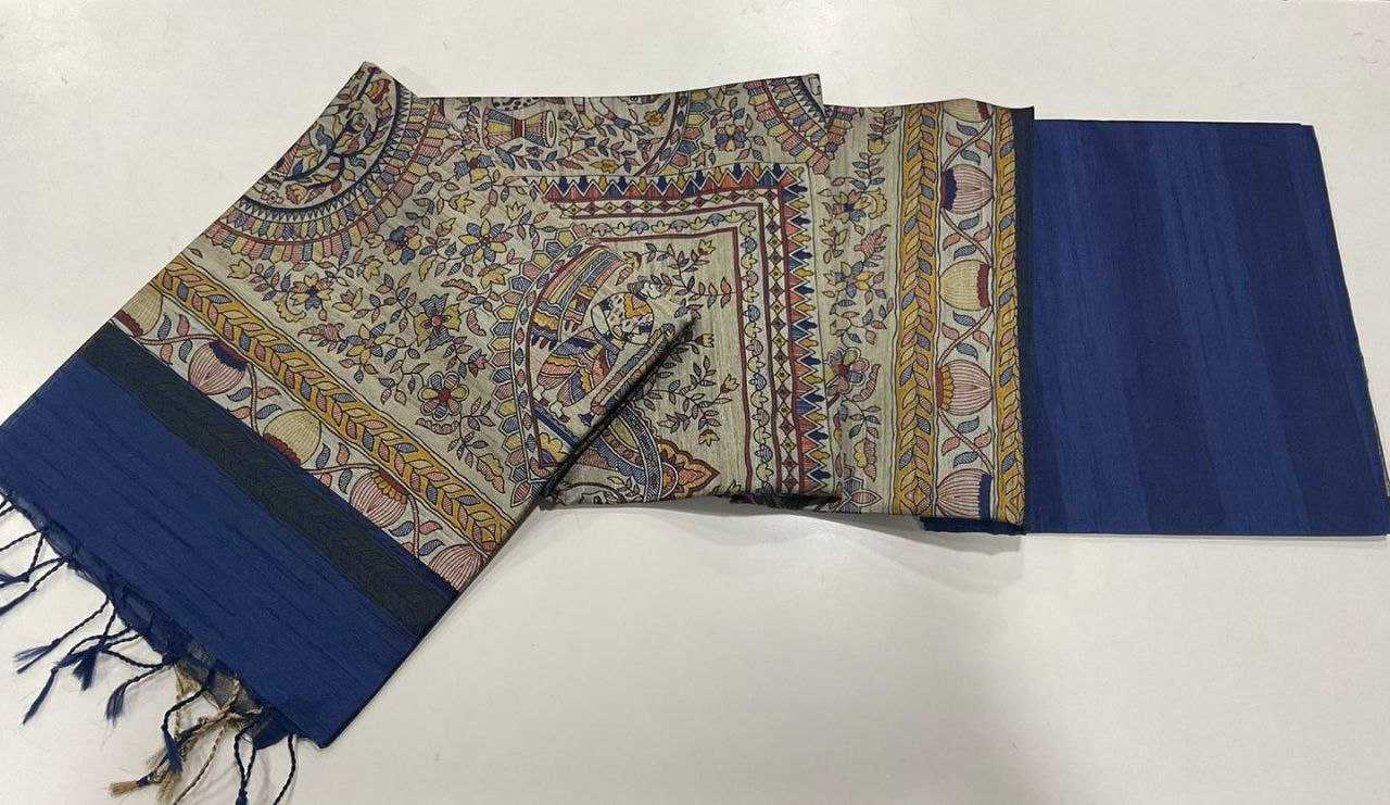 Ynf Khadi KESH532 MULLAI TUSSAR 101 Silk Sarees Wholesale Khadi Silk Sarees Printed Silk Saree Fancy Printed Silk Sarees Manufacturer