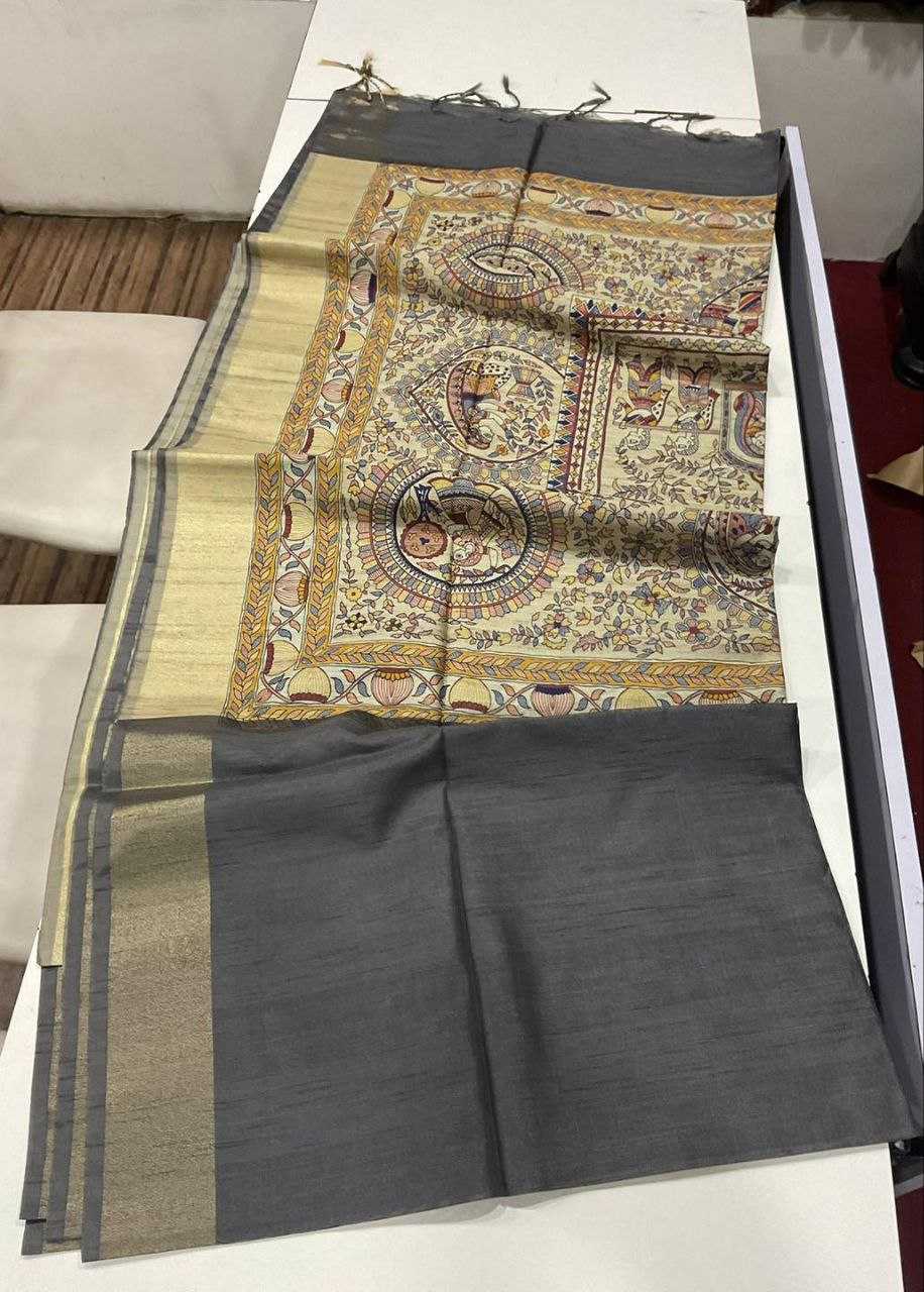 Ynf Khadi KESH532 MULLAI TUSSAR 101 Silk Sarees Wholesale Khadi Silk Sarees Printed Silk Saree Fancy Printed Silk Sarees Manufacturer