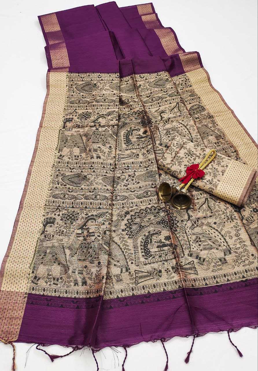 Ynf Khadi KESH532 MULLAI TUSSAR 104 Silk Sarees Wholesale Khadi Silk Sarees Printed Silk Saree Fancy Printed Silk Sarees Manufacturer