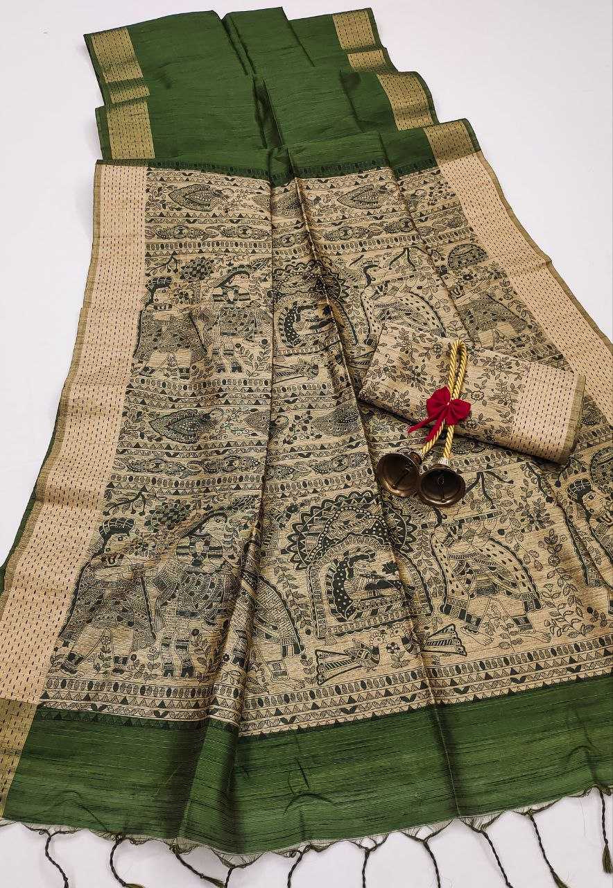 Ynf Khadi KESH532 MULLAI TUSSAR 104 Silk Sarees Wholesale Khadi Silk Sarees Printed Silk Saree Fancy Printed Silk Sarees Manufacturer