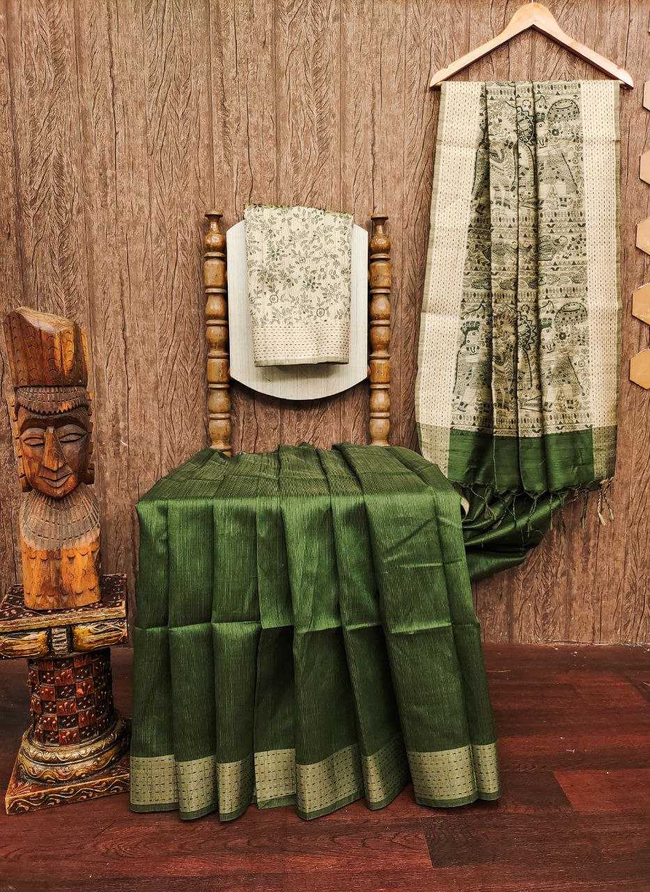 Ynf Khadi KESH532 MULLAI TUSSAR 104 Silk Sarees Wholesale Khadi Silk Sarees Printed Silk Saree Fancy Printed Silk Sarees Manufacturer