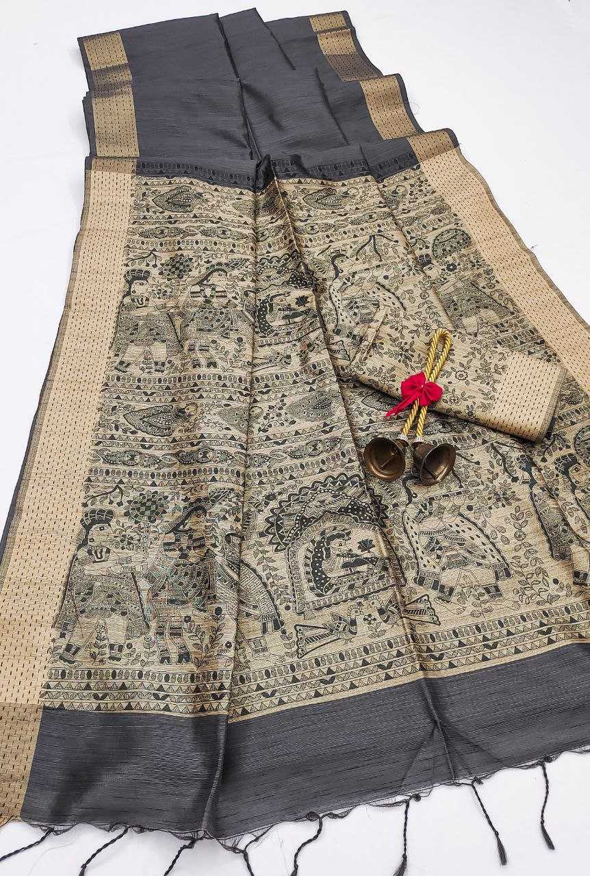 Ynf Khadi KESH532 MULLAI TUSSAR 104 Silk Sarees Wholesale Khadi Silk Sarees Printed Silk Saree Fancy Printed Silk Sarees Manufacturer