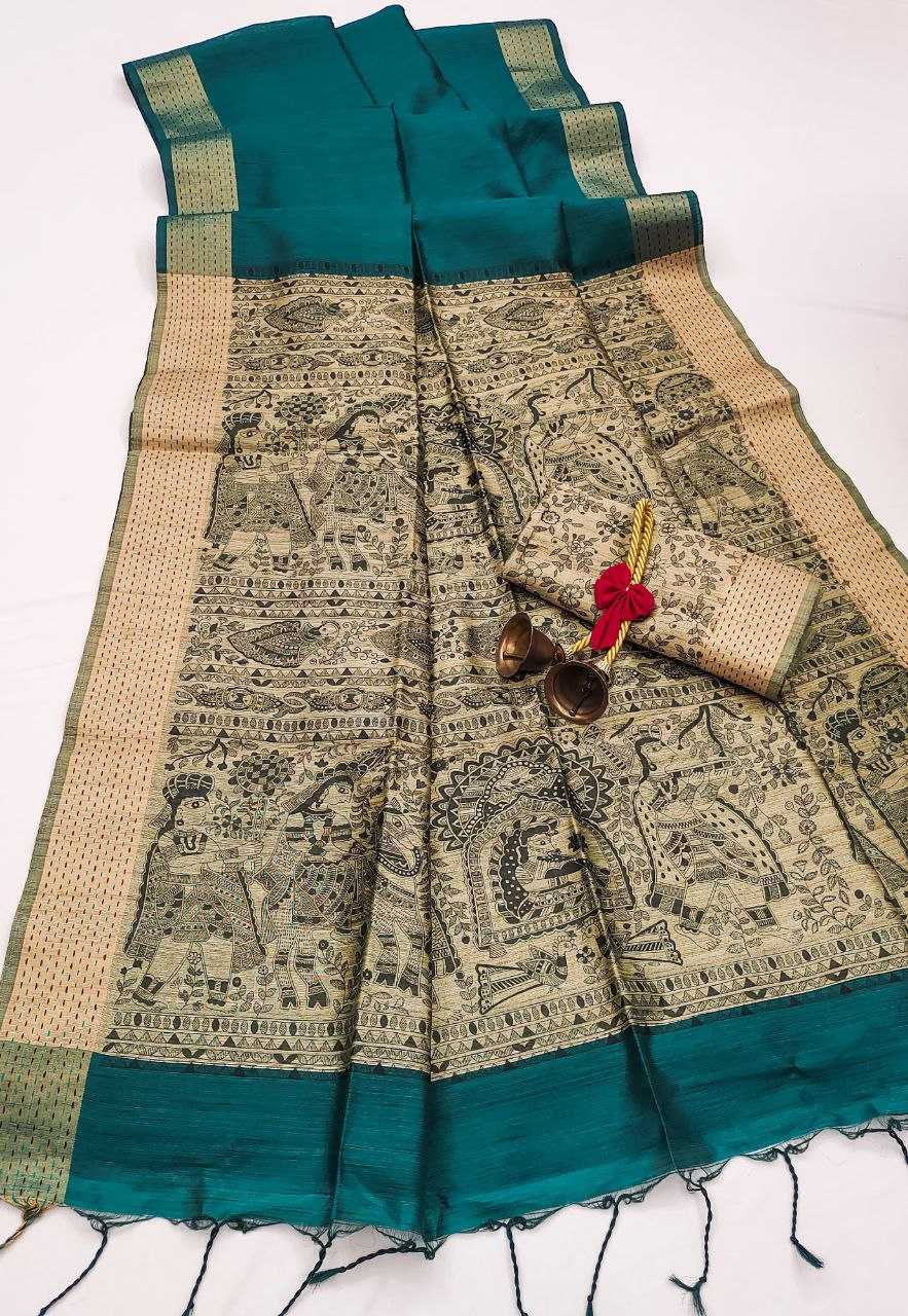 Ynf Khadi KESH532 MULLAI TUSSAR 104 Silk Sarees Wholesale Khadi Silk Sarees Printed Silk Saree Fancy Printed Silk Sarees Manufacturer