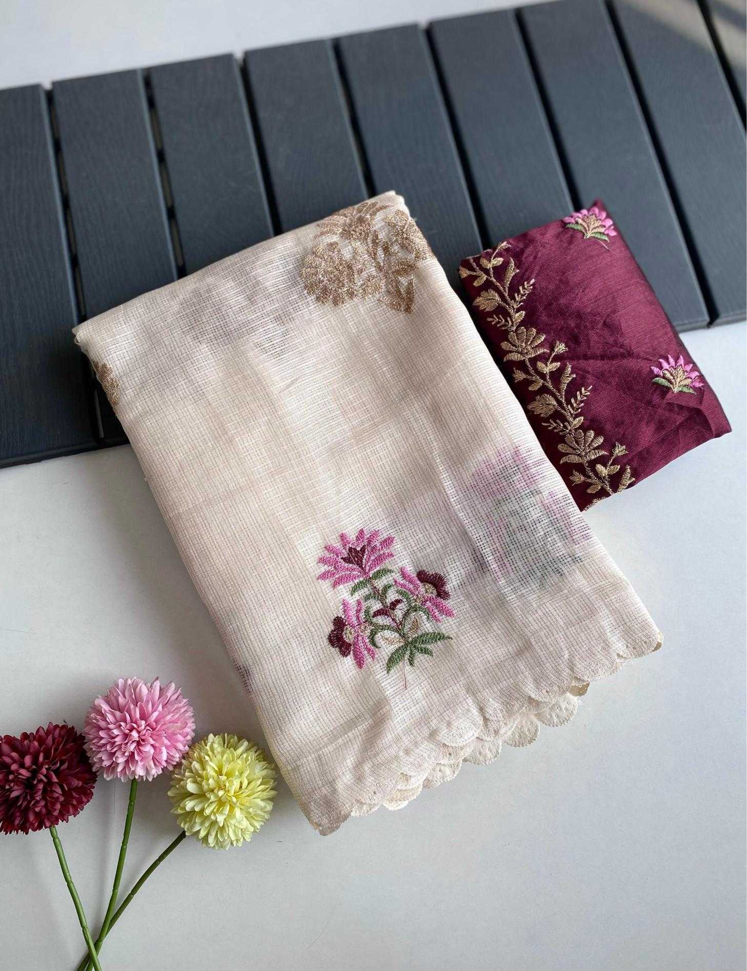 Ynf Kota Checks KESH249 Asha Sarees Festive Collections Wholesale White Sarees Kota Doria Sarees Onam Collections Manufacturer