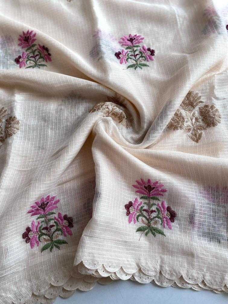 Ynf Kota Checks KESH249 Asha Sarees Festive Collections Wholesale White Sarees Kota Doria Sarees Onam Collections Manufacturer