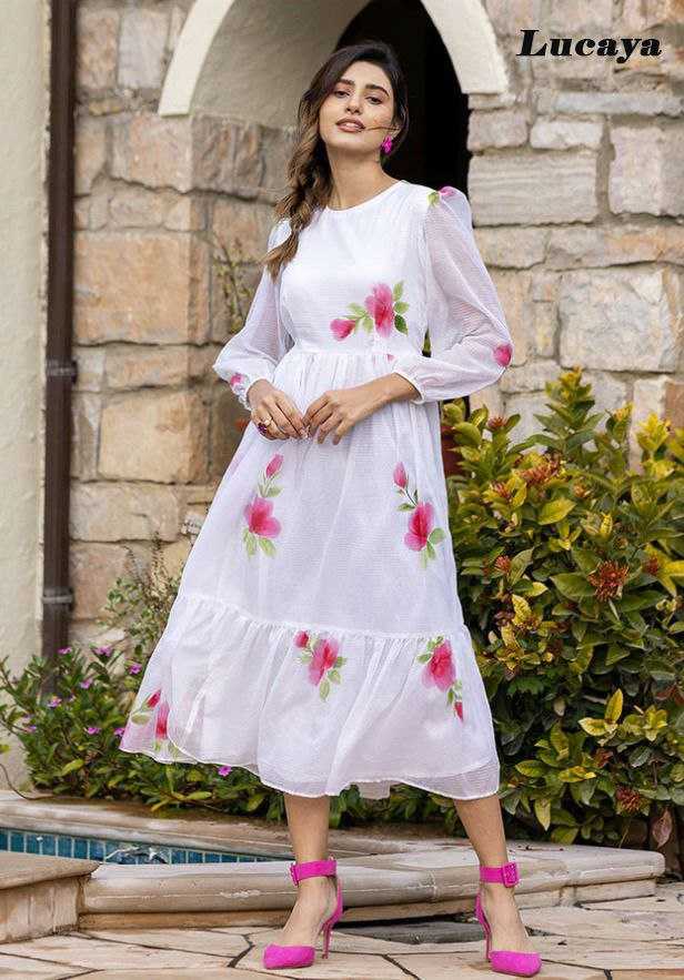 Ynf Kota Checks RIN131 1301 Mother & Daughter Combo Wholesale Mother Daughter Matching Gowns Manufacturer
