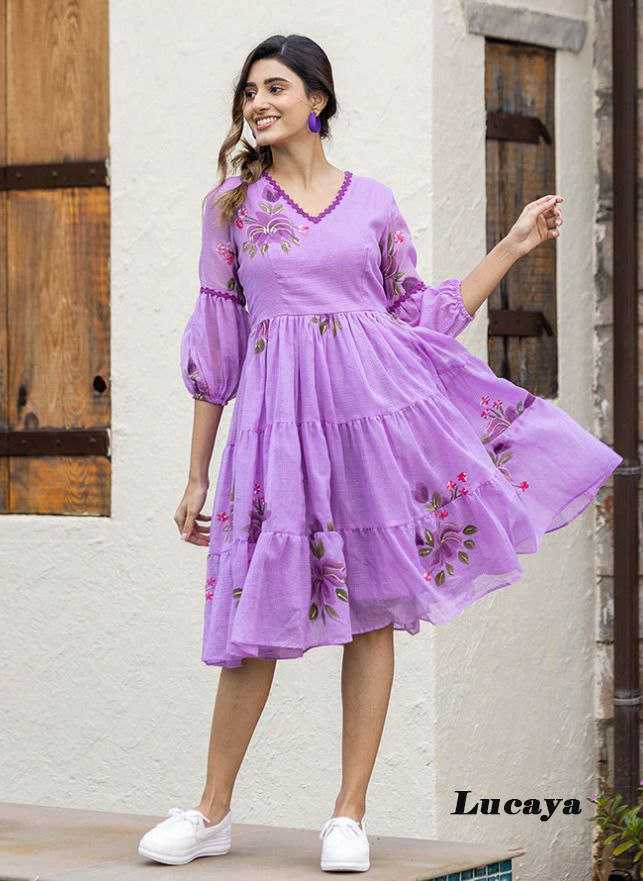 Ynf Kota Checks RIN131 1301 Mother & Daughter Combo Wholesale Mother Daughter Matching Gowns Manufacturer