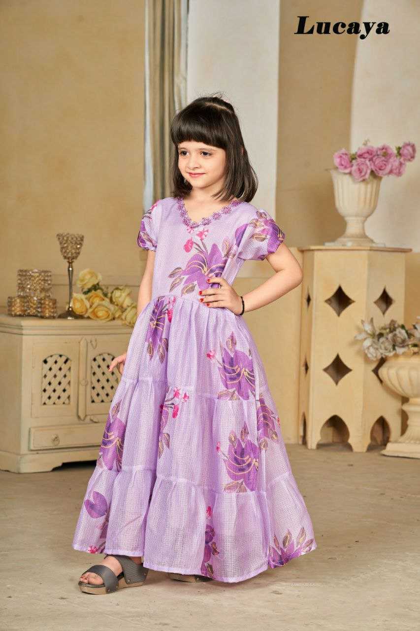 Ynf Kota Checks RIN131 1301 Mother & Daughter Combo Wholesale Mother Daughter Matching Gowns Manufacturer