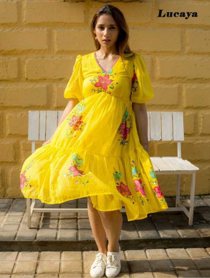 Ynf Kota Checks RIN131 1301 Mother & Daughter Combo Wholesale Mother Daughter Matching Gowns Manufacturer