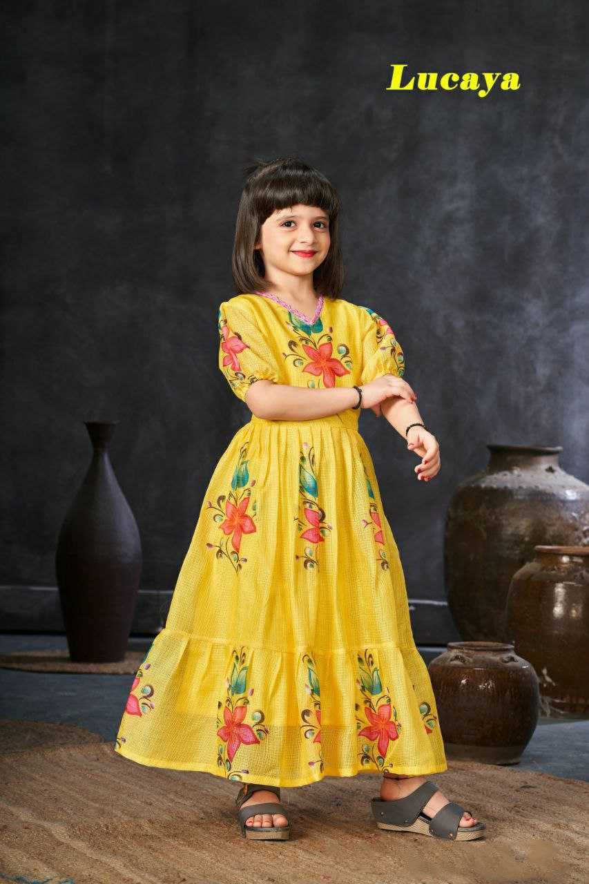 Ynf Kota Checks RIN131 1301 Mother & Daughter Combo Wholesale Mother Daughter Matching Gowns Manufacturer