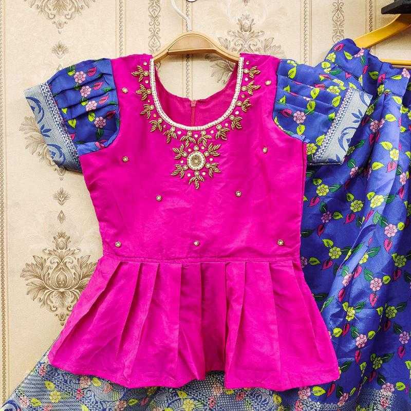 Ynf Lichi Silk KESH493 EKTA Kids Wear Wholesale Kids Lehenga Kids Lehenga Choli Baby Girl Lehenga Manufacturer