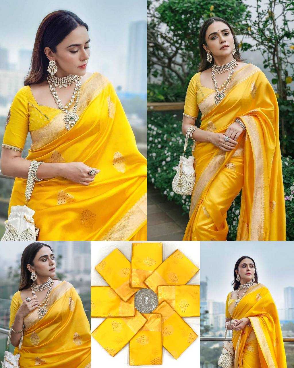 Ynf Lichi Silk KESH551 253 Silk Sarees Wholesale Soft Silk Sarees Yellow Silk Sarees Manufacturer