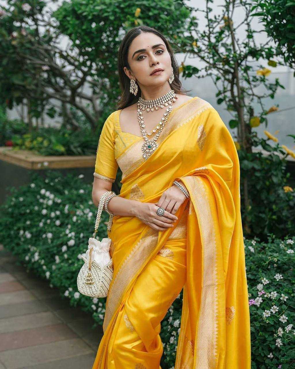 Ynf Lichi Silk KESH551 253 Silk Sarees Wholesale Soft Silk Sarees Yellow Silk Sarees Manufacturer