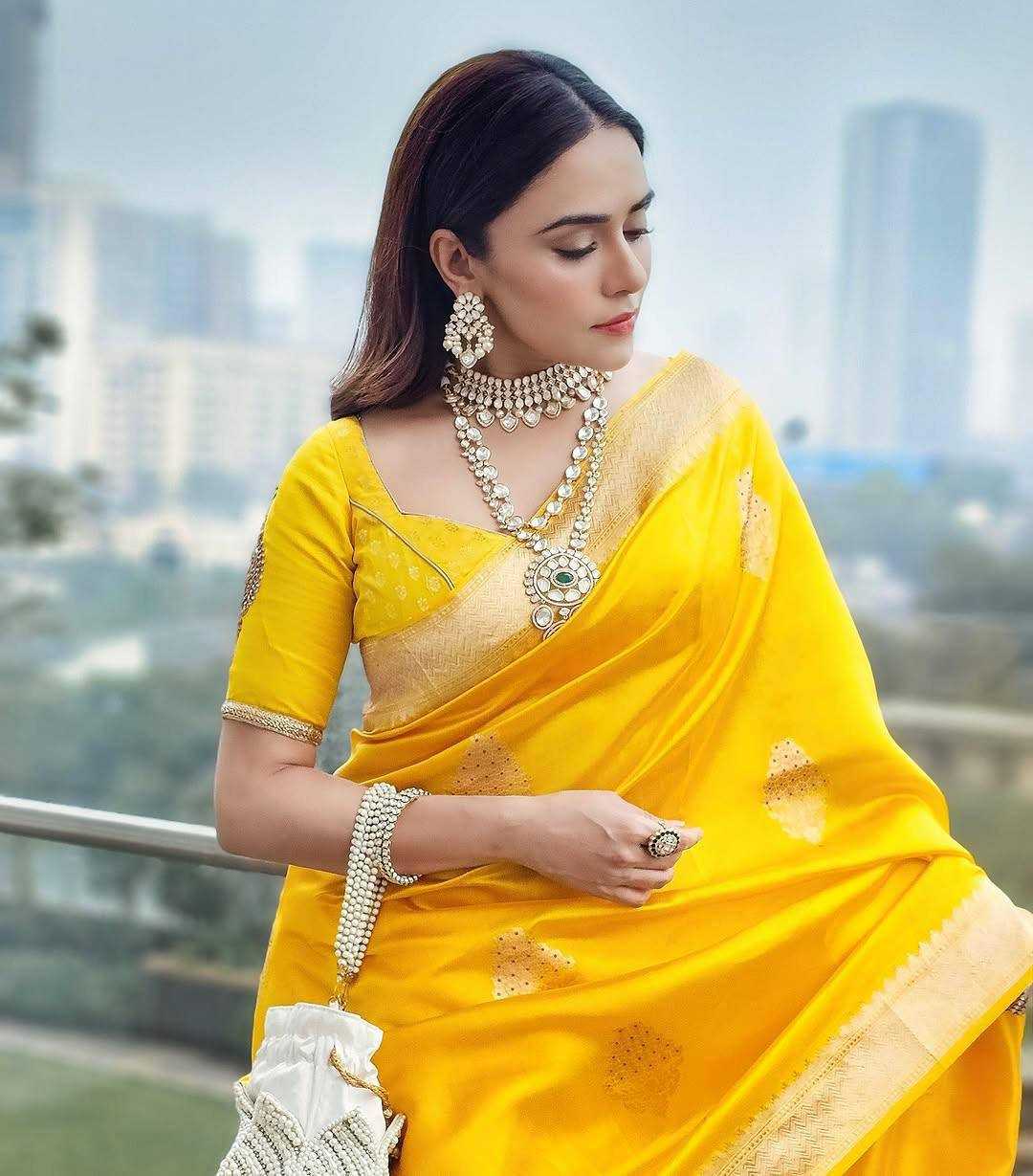 Ynf Lichi Silk KESH551 253 Silk Sarees Wholesale Soft Silk Sarees Yellow Silk Sarees Manufacturer